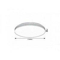 RABALUX Oscar2 plafonjera 18W okrugla  2