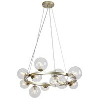 RABALUX Aslov, luster zlatni sa staklenim kuglama, 11xG9, precnik 50cm, visina 120cm