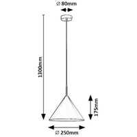 RABALUX Jarod crna metalna visilica, E27 1x40W IP21