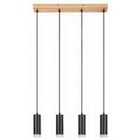 RABALUX Toras, visilica sa metalnim crnim abažurom, GU10 4x5W IP21