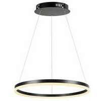 RABALUX Isaure,visilica ring crna LED 45W, 3000lm, DIP switch 3000-4000-6500K, 80cm