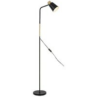 RABALUX Azim, crna metalna podna lampa, E27 1x40W, L40cm