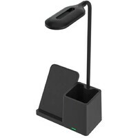 RABALUX Cerie, stona crna, wireless punjac za mobilni, dimabilna, LED 3000-6500K