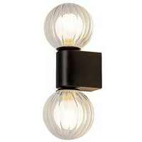 RABALUX Colzar, zidna crna/staklena kugla, 2xG9 (bez sijalice)