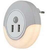 RABALUX Dembo, belo nocno svetlo 13,9W 30lm-35lm, 3000K senzor pokreta, IP20