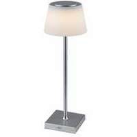 RABALUX Taena, stona lampa srebrna 4W 200lm-330lm, 3000-5000K, H38cm IP45