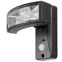 RABALUX Valpovo spoljna senzor solarna zidna lampa crna plasticna lampa 2,4W 250lm 4000K