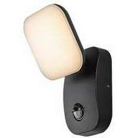 RABALUX Odiel, LED spoljna zidna sa senzorom, aluminium crna, 12W,  850lm (bez dif. 1400lm), 3000K