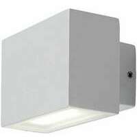 RABALUX Mataro, LED spoljna zidna bela aluminium/staklena maska, 7W, 580lm (bez stakla: 800lm), 4000K