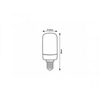 RABALUX Filament LED sijalica E14 T20, 2W, 140lm, 2700K