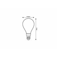 RABALUX Filament LED sijalica E14 G45, 6W, 850lm, 4000K