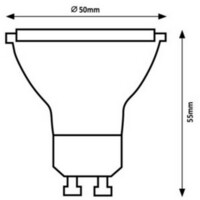RABALUX LED sijalica GU10, 4W, 400lm, 3000K