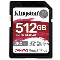 KINGSTON SDR2V6 512GB 512GB SDXC UHS-II 280R/150W U3 V60 