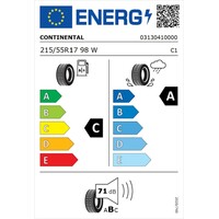 CONTINENTAL 215/55R17 Conti PremiumContact 7 98W XL FR