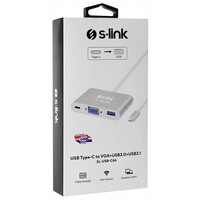 S-LINK SL-USB-C66 TIP C-VGA,USB3.0-3.1 ADAPTER