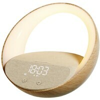 MOYE Aurora Glow Lamp with Clock Wireless speaker and Wi-Fi charger