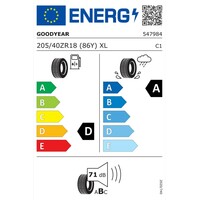 GOODYEAR 205/40R18 86Y EAG F1 SUPERSPORT XL FP
