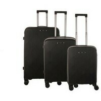 ENOVA TOKYO Set kofera 3 / 1 sa 4 tockica mystic black