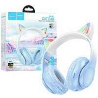 HOCO W42 Cat Ear Crystal Blue Bluetooth Bezicne Slusalice