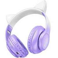 HOCO W42 Cat Ear Purple Grape Bluetooth Bezicne Slusalice