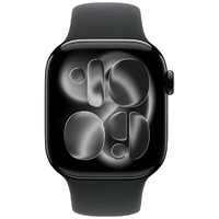 APPLE Watch S11 GPS 42mm Jet Black Aluminium Case with Black Sport Band - S/M meqt4rk/a