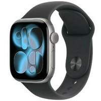 APPLE Watch S11 GPS 46mm Space Grey Aluminium Case with Black Sport Band - M/L mev44rk/a