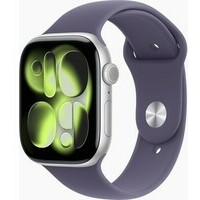 APPLE Watch S11 GPS 46mm Silver Aluminium Case with Purple Fog Sport Band - M/L meva4rk/a