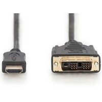 DIGITUS Kabl HDMI na A-DVI(18+1) FHD 2m crni
