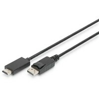 DIGITUS Kabl Display port 1.2 na HDMI2.0 4K 2m crni