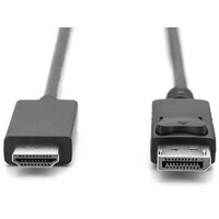 DIGITUS Kabl Display port 1.2 na HDMI2.0 4K 2m crni