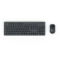 HAMA WKM-200 bezicna tastatura i mis, US, crna