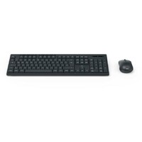 HAMA WKM-200 bezicna tastatura i mis, US, crna