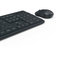 HAMA WKM-200 bezicna tastatura i mis, US, crna