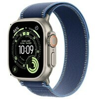 APPLE Watch Ultra 3 Cellular 49mm Natural Titanium Case with Blue / Bright Blue Trail Loop - S / M mewr4se / a
