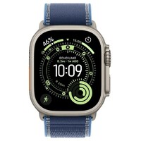APPLE Watch Ultra 3 Cellular 49mm Natural Titanium Case with Blue/Bright Blue Trail Loop - S/M mewr4se/a
