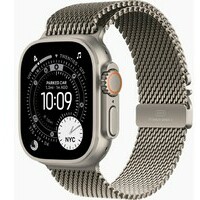 APPLE Watch Ultra 3 Cellular 49mm Natural Titanium Case with Natural Titanium Milanese Loop - Medium mewy4se / a