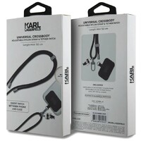 KARL LAGERFELD Universal Strap and Tether Patch Black