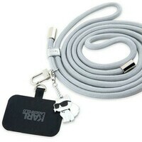 KARL LAGERFELD Universal Strap and Tether Patch Grey