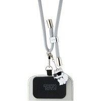 KARL LAGERFELD Universal Strap and Tether Patch Grey