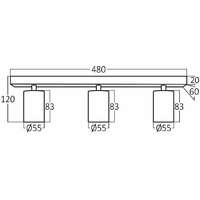 BRAYTRON BRY-BETA-SRQ_3-WHT-GU10-SPOTLIGHT