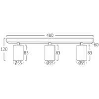 BRAYTRON BRY-BETA-SRQ_3-BLC-GU10-SPOTLIGHT 