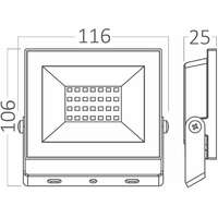 BRAYTRON BRY-FLOOD-CF-20W-BLC-6500K-IP65-LED FLOODLIGHT