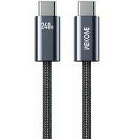 WEKOME WDC-23 Kabl 3.1 USB TIP C M / M 1m 240W / 480Mb  Crni