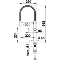 BLANCO CULINA-S II SATEN DARK STEEL 527465