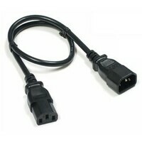 E-GREEN Kabl naponski C13 - C14 (UPS - PC) 1.8m crni, 3x0.75mm