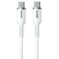 WEKOME Kabl 3.1 USB tip C M / M 1.2m, za Superbrzo punjenje 100W / 480Mbps, Silicon Soft, beli WDC-11