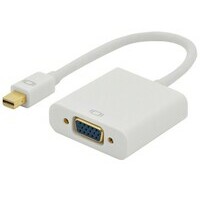E-GREEN Adapter Mini DisplayPort (M) - VGA D-sub (F) crni 