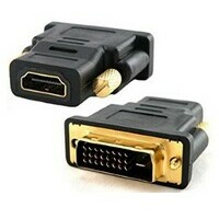 E-GREEN Adapter DVI-D (24+1) Dual Link (M) - HDMI (F) crni