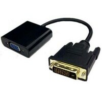 E-GREEN Adapter - Konvertor DVI-D (24+1) Dual Link (M) - VGA (F) crni 