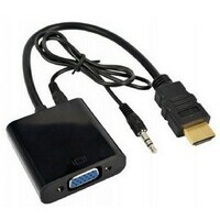 E-GREEN Adapter - Konvertor HDMI (M) - VGA D-sub (F) + Audio kabl 3.5mm (M/M) 